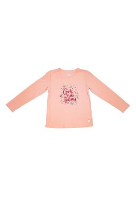 Polera M/L Estampada Niña Rosado Pillin