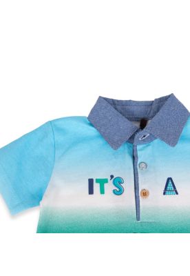 Imagen 2 del producto Polera Bebé Niño Azul Pillin