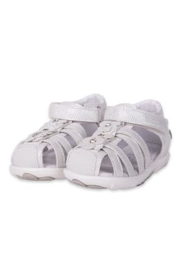 Sandalias Clasico Bebe Niña Plateado Pillin