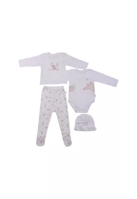 Set 4 Pzas Bebe Niña Multicolor Pillin