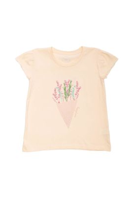 Polera Manga Corta Niña Rosado Pillin