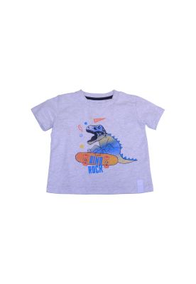 Polera Bebe Niño Gris claro Pillin