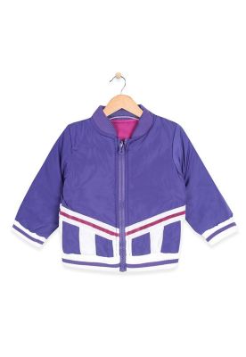 Chaqueta Reversible Bebe Algodón Invierno Niña Morado