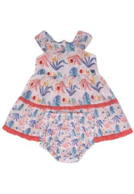 Vestido Bebe Niña Crudo Pillin
