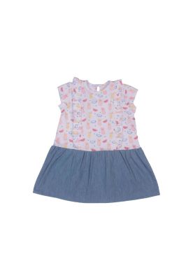 Vestido Bebe Niña Celeste Pillin