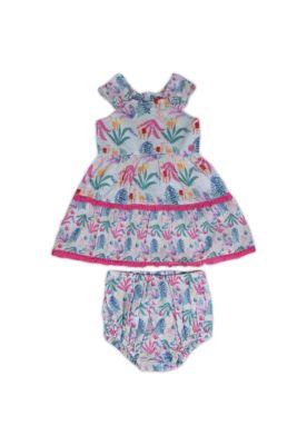 Vestido Bebe Niña Celeste Pillin