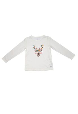 Imagen 1 del producto Polera M/L Estampada Niña Crudo Pillin