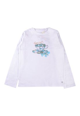 Imagen 2 del producto Polera Manga Larga Niña Crudo Pillin