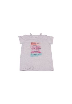 Polera Niña Gris claro Pillin