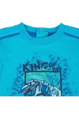 Imagen 2 del producto Polera Bebé Niño Azul eléctrico Pillin