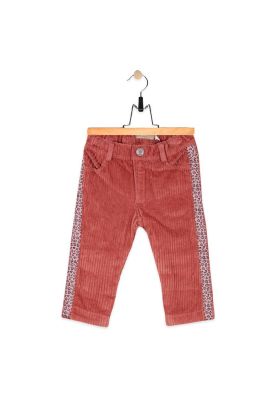 Pantalón Bebe Algodón Invierno Niña Terracota