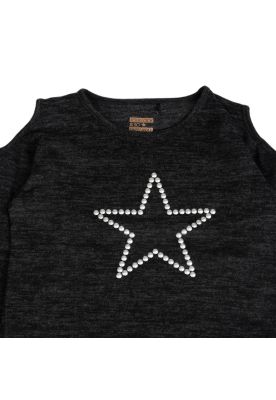 Imagen 2 del producto Polera Niña Negro Pillin (TVB608-25NEG )