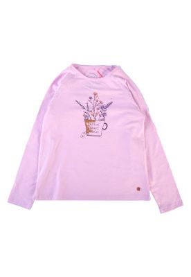 Polera Manga Larga Niña Violeta Pillin