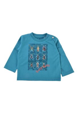 Polera Manga Larga Bebé Niño Verde oscuro Pillin