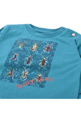 Imagen 2 del producto Polera Manga Larga Bebé Niño Verde oscuro Pillin