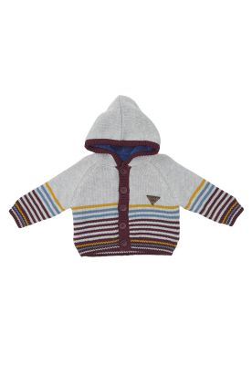 Chaleco con Capucha Bebé Niño Gris Pillin