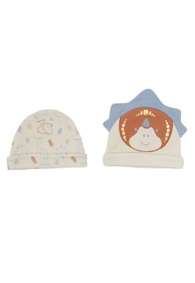 Pack 2 Pcs Gorro Bebé Niño Estampado Multicolor Pillín