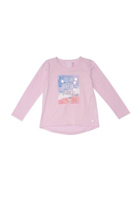 Polera Manga Larga Niña Lila Pillin