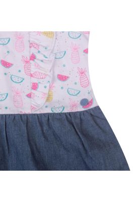 Imagen 2 del producto Vestido Bebe Niña Azul Pillin