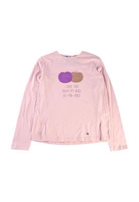 Polera Manga Larga Niña Rosado Pillin