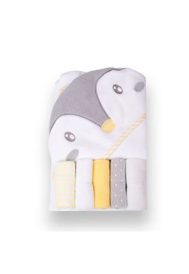 Salida de Baño con 5 toallitas Blanco Pillin (PRB338BCO)