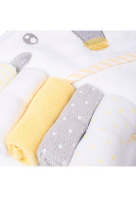 Imagen 2 del producto Salida de Baño con 5 toallitas  Blanco Pillin (PRB338BCO)