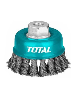 Escobilla Copa Trenzada Torcida 75mm Esmeril Total
