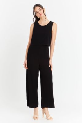 Imagen 2 del producto Enterito Efecto Dos Piezas Negro Nicopoly