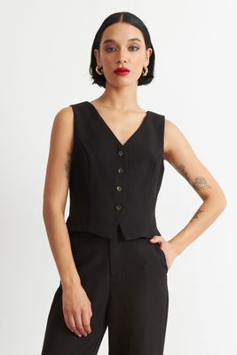 Gilet 4 Botones Negro Nicopoly