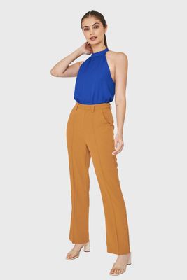 Imagen 2 del producto Pantalón Con Costuras Frontales Recto Lúcuma Nicopoly