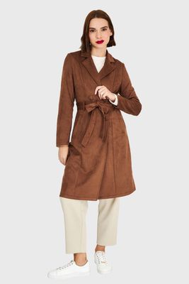 Imagen 2 del producto Trench Tipo Gamuza Café Nicopoly