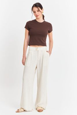 Imagen 2 del producto Polera Manga Corta Básica Café Nicopoly