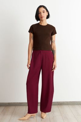 Imagen 2 del producto Polera Manga Corta Básica Café Nicopoly