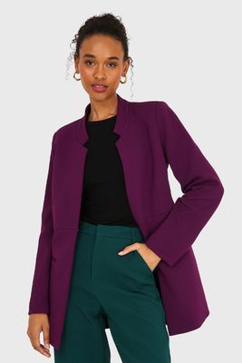 Imagen 1 del producto Blazer Cuello Mao Morado Nicopoly