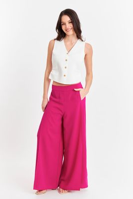 Imagen 2 del producto Gilet con Drapeado Lateral Blanco