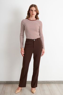 Imagen 2 del producto Pantalón Sastrero Recto Café Nicopoly