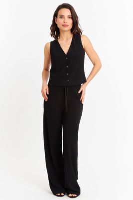 Imagen 2 del producto Gilet Tipo Crepé Negro Nicopoly