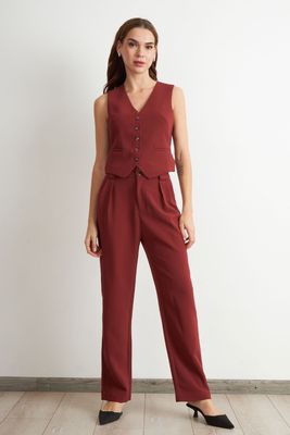 Imagen 2 del producto Pantalón Recto Con Pinza Óxido Nicopoly