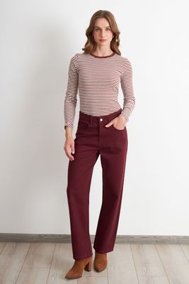 Imagen 2 del producto Jeans Rectos Tiro Alto Óxido Nicopoly