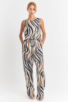 Imagen 2 del producto Pantalón Estampado Cebra Café Nicopoly