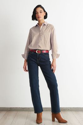 Imagen 2 del producto Camisa Rayas Café Nicopoly