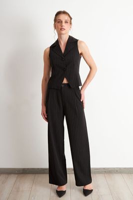 Imagen 2 del producto Pantalón de Pierna Recta Raya Diplomática Negro Nicopoly