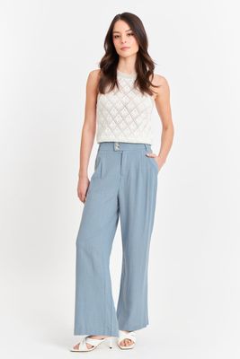 Imagen 2 del producto Pantalón Dos Botones Celeste Nicopoly