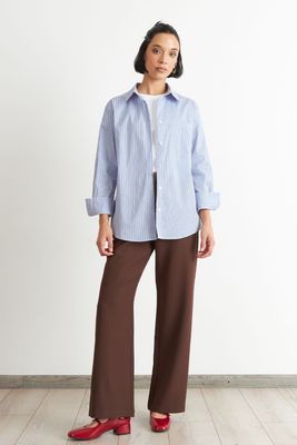 Imagen 2 del producto Camisa Rayas Celeste Nicopoly