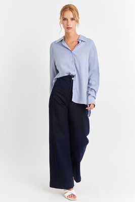 Imagen 2 del producto Camisa Botonera Espalda Celeste Nicopoly