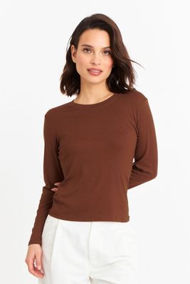 Polera Manga Larga Cuello Redondo Óxido Nicopoly