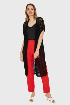 Imagen 2 del producto Tapado Calado Largo Negro Nicopoly