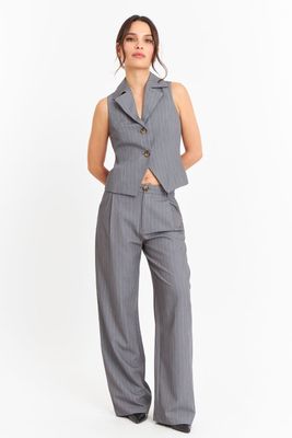 Imagen 2 del producto Gilet Rayas Diplomáticas Gris Nicopoly