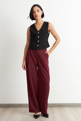 Imagen 2 del producto Gilet con Drapeado Lateral Negro