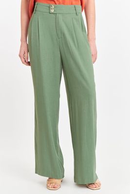 Pantalón Dos Botones Verde Oliva Nicopoly